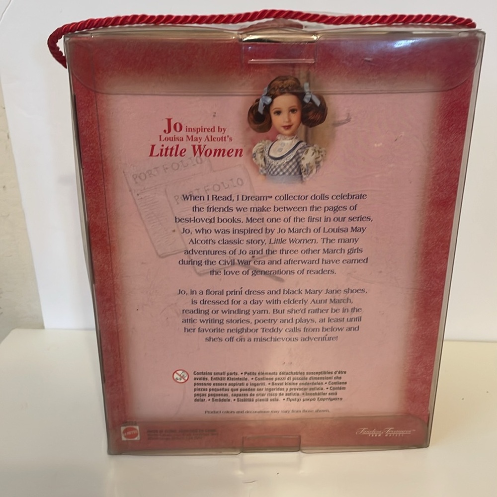 JO from LITTLE WOMEN When I Read I Dream Doll Mattel Timeless Treasures 2001 - Picture 5 of 10